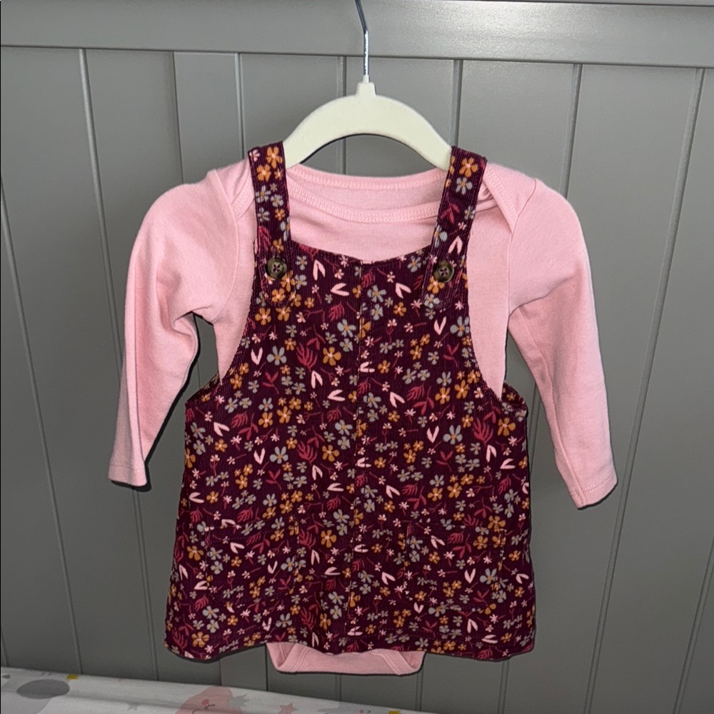 Carter's Pink and Purple Floral Kids Dress
